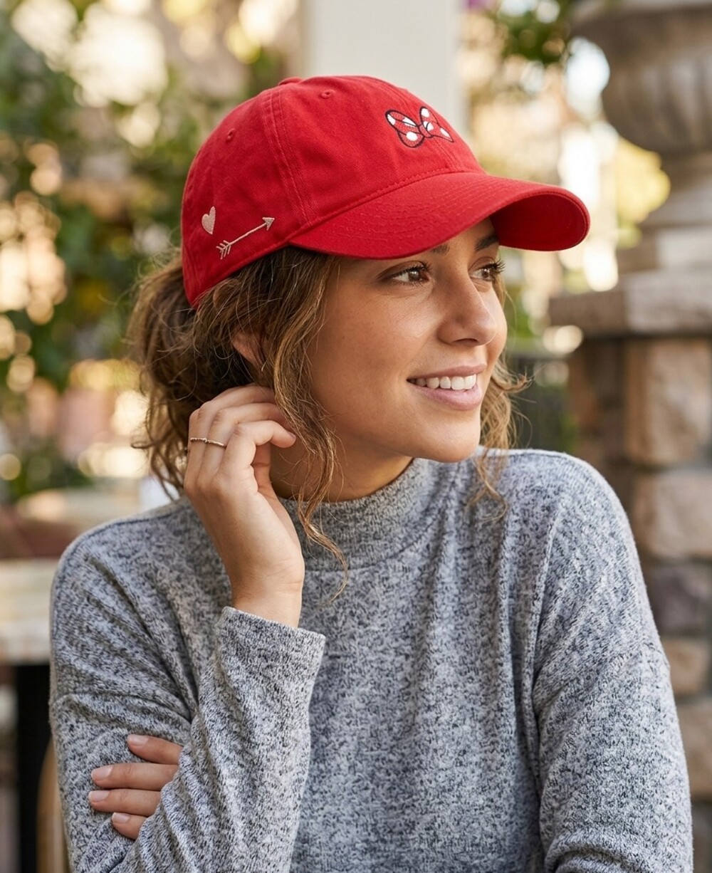Baseball Hat Cap Disney Minnie Adjustable Embroidered Adult